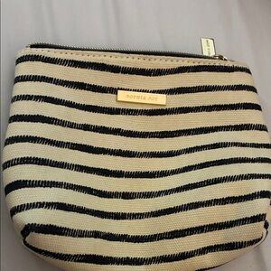 Sophia Joy Black and Cream Striped Mini Bag